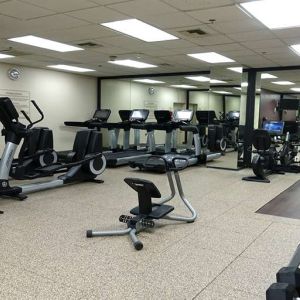 Fitness center at Embassy Suites By Hilton LAX Airport North.