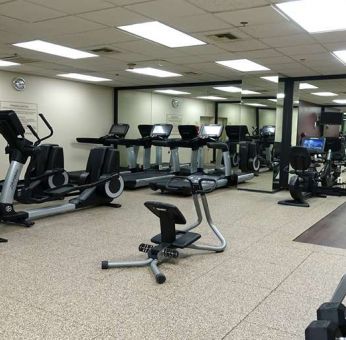 Fitness center at Embassy Suites By Hilton LAX Airport North.