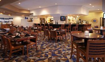 Dining area suitable for co-working at Embassy Suites By Hilton LAX Airport North.