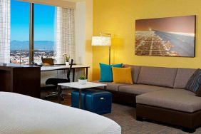 Living room perfect as workspace at Residence Inn By Marriott LAX Airport.