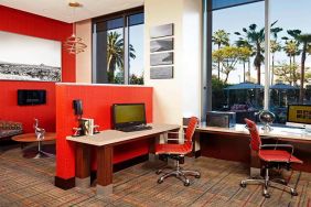 Business center with computers and printer at Residence Inn By Marriott LAX Airport.