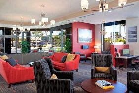 Lobby workspace at Residence Inn By Marriott LAX Airport.