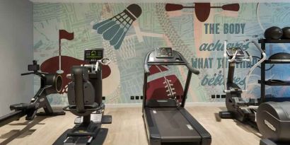 Fitness center at the Hampton by Hilton Istanbul Arnavutkoy.