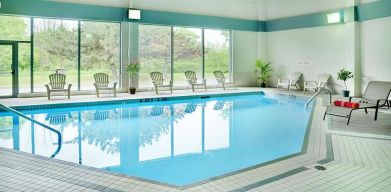 Indoor pool at Travelodge Ottawa East.