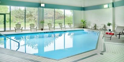 Indoor pool at Travelodge Ottawa East.