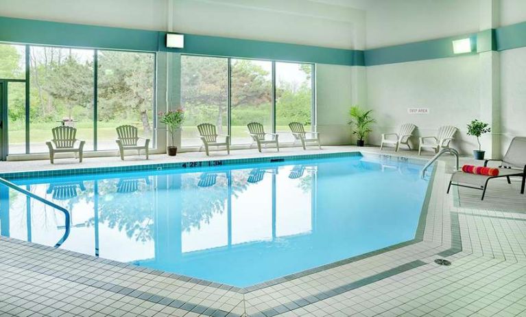 Indoor pool at Travelodge Ottawa East.