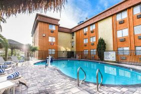 Pool area at Best Western McCarran Inn.