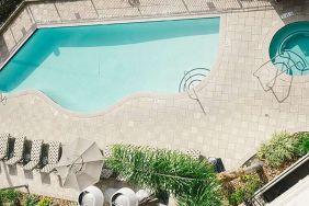 Outdoor pool at Avenue Of The Arts Hotel.