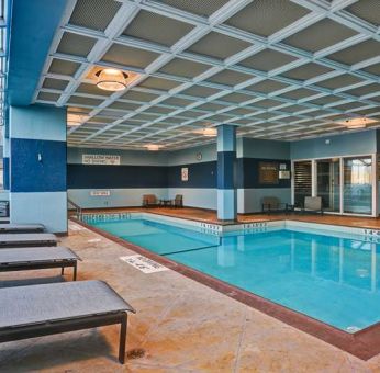 Indoor pool area at Four Points By Sheraton Toronto Mississauga.