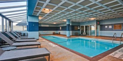 Indoor pool area at Four Points By Sheraton Toronto Mississauga.