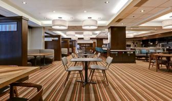 Seating area perfect as workspace at Four Points By Sheraton Toronto Mississauga.