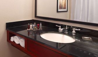 Guest bathroom at Atlanta Marriott Northwest At Galleria.