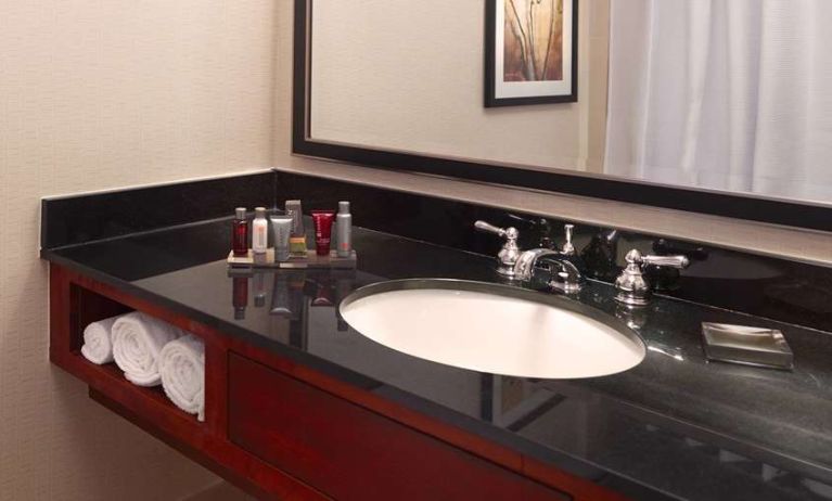 Guest bathroom at Atlanta Marriott Northwest At Galleria.