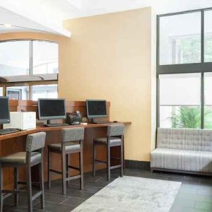 dedicated business center with printers, internet, and work desks at Hampton Inn Philadelphia Center City-Convention Center.