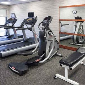 Fitness center available at Courtyard Miami Dolphin Mall.