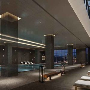 Indoor pool at the DoubleTree by Hilton Seoul Pangyo.