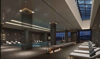 Indoor pool at the DoubleTree by Hilton Seoul Pangyo.