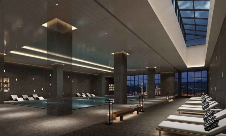 Indoor pool at the DoubleTree by Hilton Seoul Pangyo.