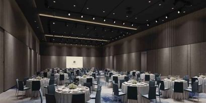 Meeting room at the DoubleTree by Hilton Seoul Pangyo.