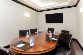 Fully equipped board room ideal for all business meetings at Courtyard By Marriott New York JFK Airport.