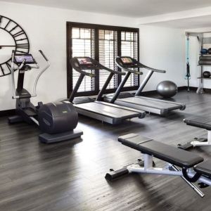 Well equipped fitness center at The Ambrose Hotel Santa Monica.