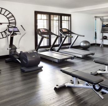 Well equipped fitness center at The Ambrose Hotel Santa Monica.