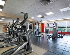 Well equipped fitness center at Radisson Hotel JFK Airport.