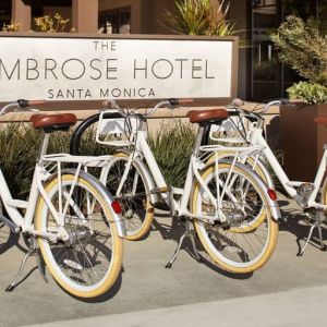 Bicycling at The Ambrose Hotel Santa Monica.