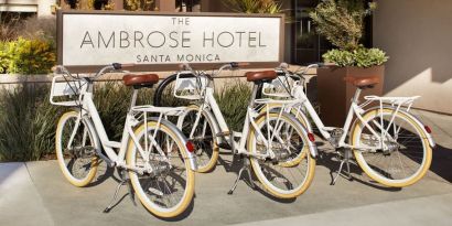 Bicycling at The Ambrose Hotel Santa Monica.