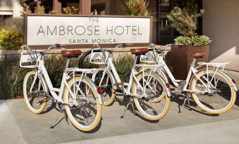 Bicycling at The Ambrose Hotel Santa Monica.