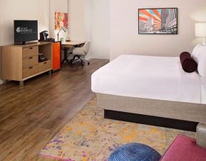 Spacious delux king with work area and TV at Indigo Downtown - University Austin.