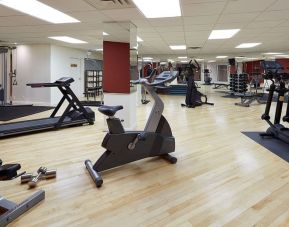 Equipped fitness center at Hotel Ruby Foo's.