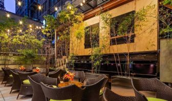 Outdoor seating at the bar of Best Western Premier Herald Square.