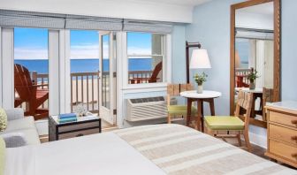 Day use room with natural light and ocean views at Sea Crest Beach Hotel.