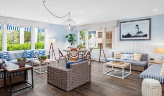 Lounge, lobby and coworking space at Sea Crest Beach Hotel.