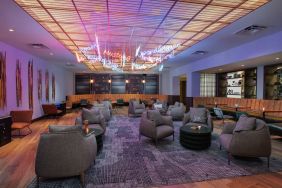 The Rhapsody Room is a lounge for social and corporate events, with comfy seating and coffee tables aplenty.