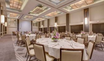 Banquet hall at Hilton Newark Airport.