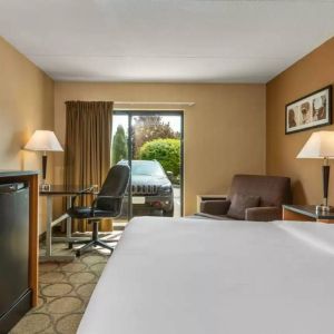 Comfort Inn Gatineau guest room, featuring large window as well as an armchair.