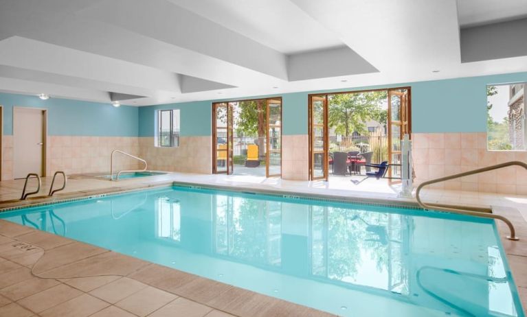 Lovely indoor pool at Holiday Inn Express & Suites Ontario.