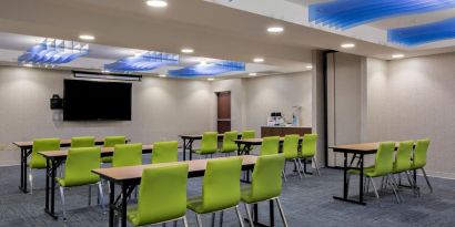 Professional meeting room at Holiday Inn Express & Suites Ontario.