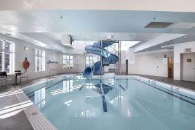 Lovely indoor pool at Holiday Inn Express & Suites Airport-Calgary.