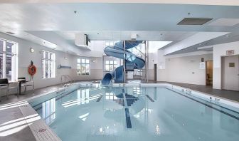 Lovely indoor pool at Holiday Inn Express & Suites Airport-Calgary.