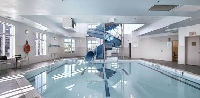 Lovely indoor pool at Holiday Inn Express & Suites Airport-Calgary.