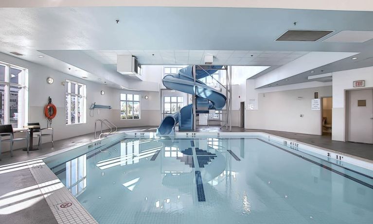 Lovely indoor pool at Holiday Inn Express & Suites Airport-Calgary.