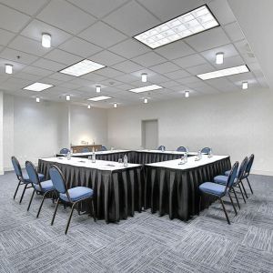 Professional meeting room at Holiday Inn Express & Suites Airport-Calgary.