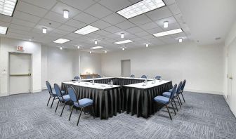 Professional meeting room at Holiday Inn Express & Suites Airport-Calgary.