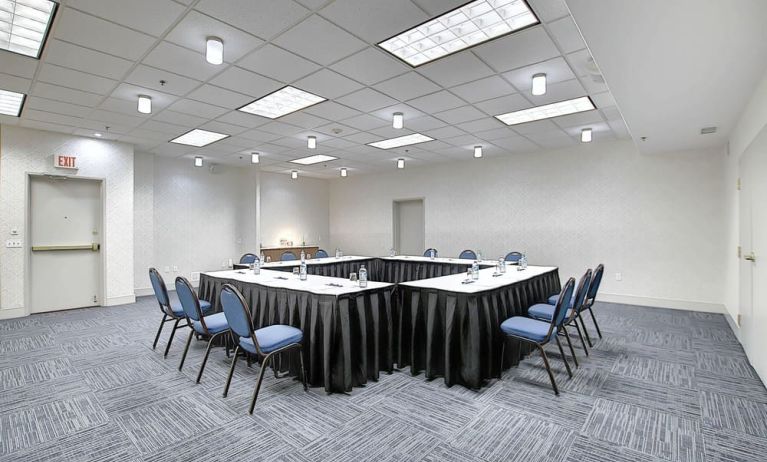 Professional meeting room at Holiday Inn Express & Suites Airport-Calgary.