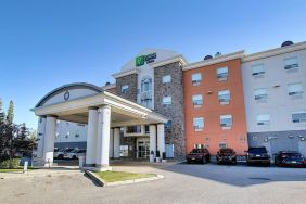 Parking area available at Holiday Inn Express & Suites Airport-Calgary.