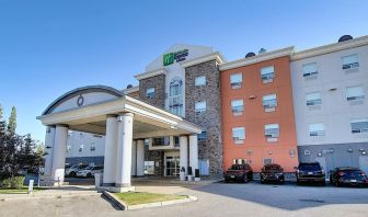 Parking area available at Holiday Inn Express & Suites Airport-Calgary.