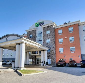 Parking area available at Holiday Inn Express & Suites Airport-Calgary.